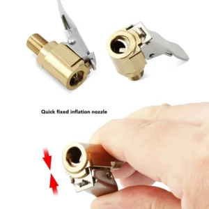Brass Clip-On Tyre Inflator Valve Connector