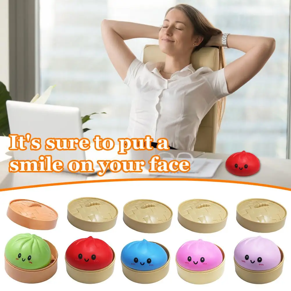 Colourful Steamed Bun Sensory Squeeze Toy - Image 4