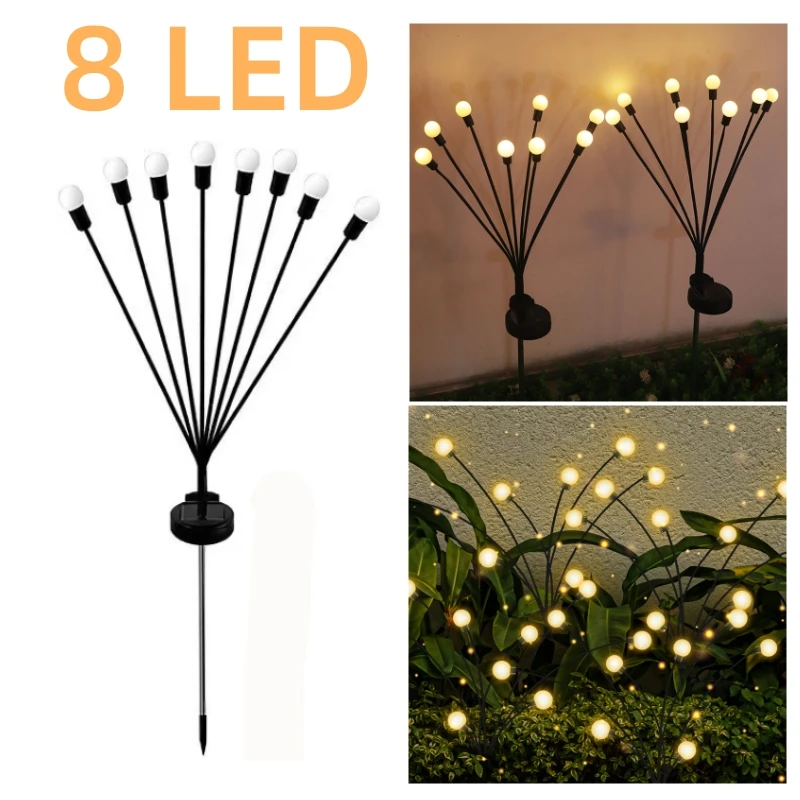 Solar Firefly Garden Lights with 6, 8 or 10 LEDs - Image 8