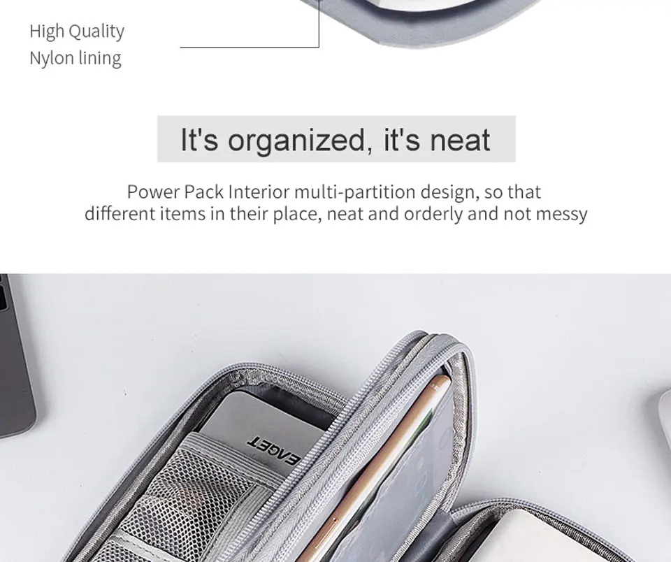Portable Multi-Layer Cable Organiser Bag - Image 23