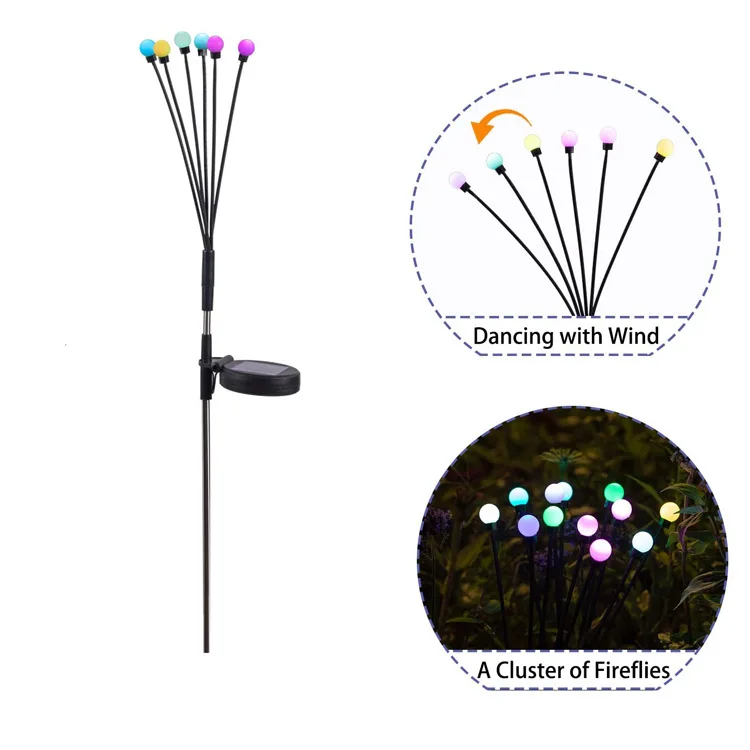 Solar Firefly Garden Lights with 6, 8 or 10 LEDs - Image 15