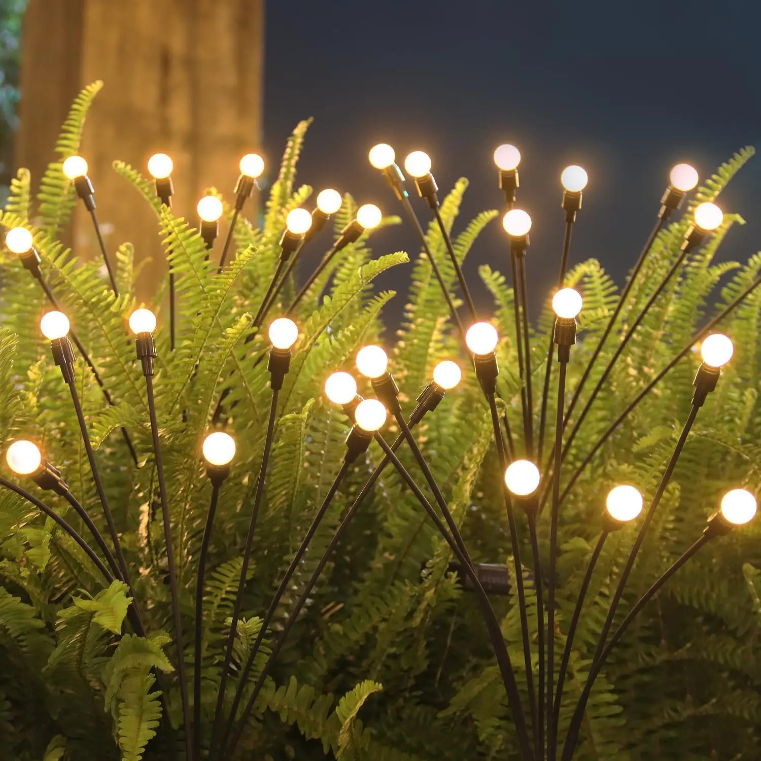Solar Firefly Garden Lights with 6, 8 or 10 LEDs