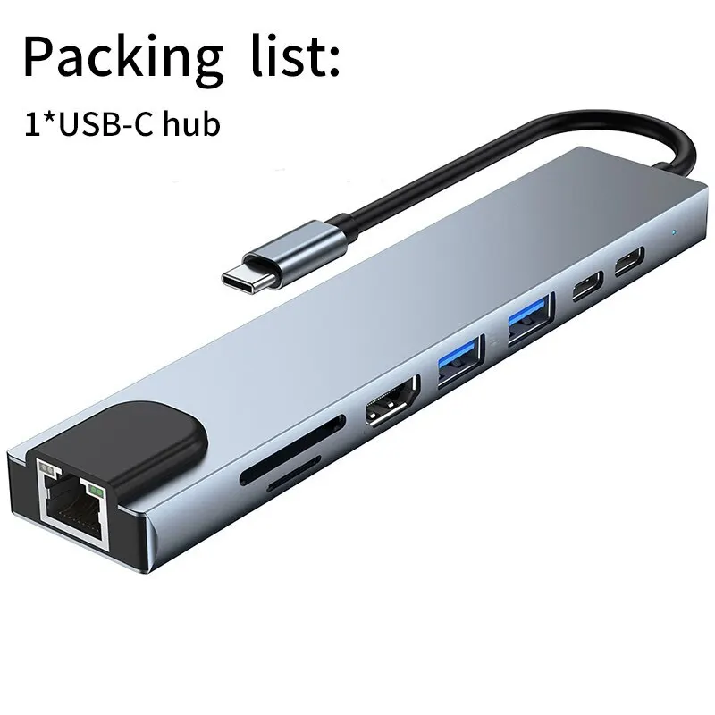 8-in-1 USB-C Hub with 4K HDMI, Ethernet and Card Reader product image 16
