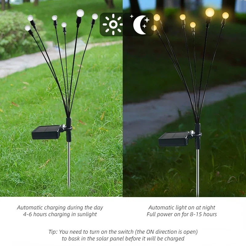 Solar Firefly Garden Lights with 6, 8 or 10 LEDs - Image 14