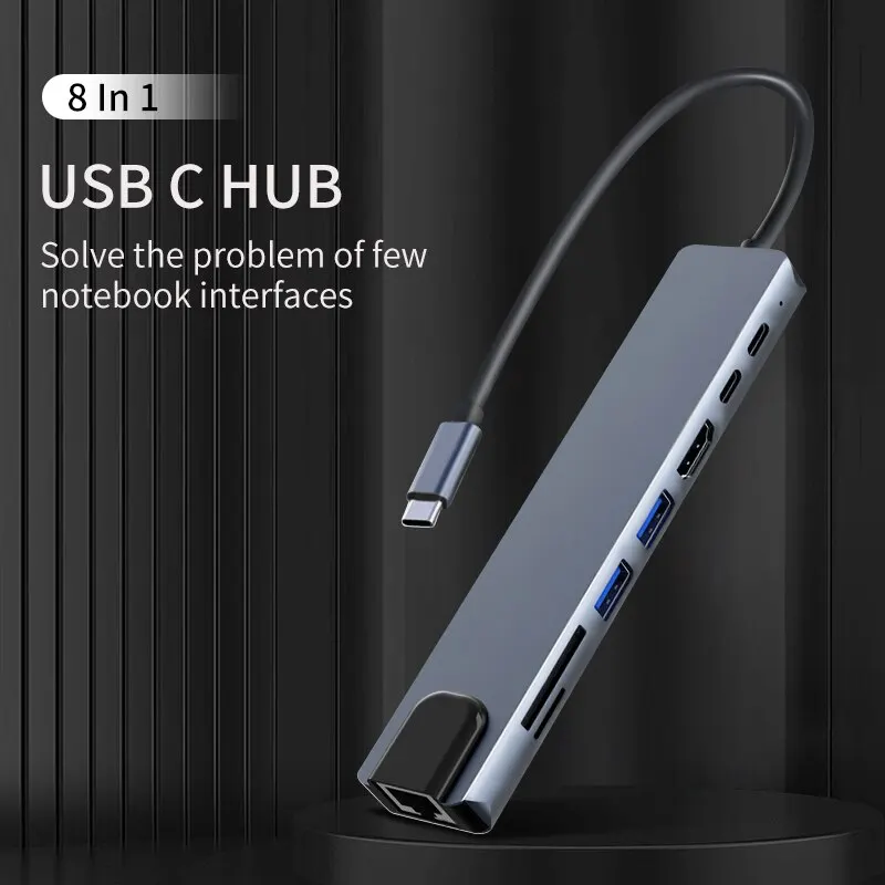 8-in-1 USB-C Hub with 4K HDMI, Ethernet and Card Reader product image 8