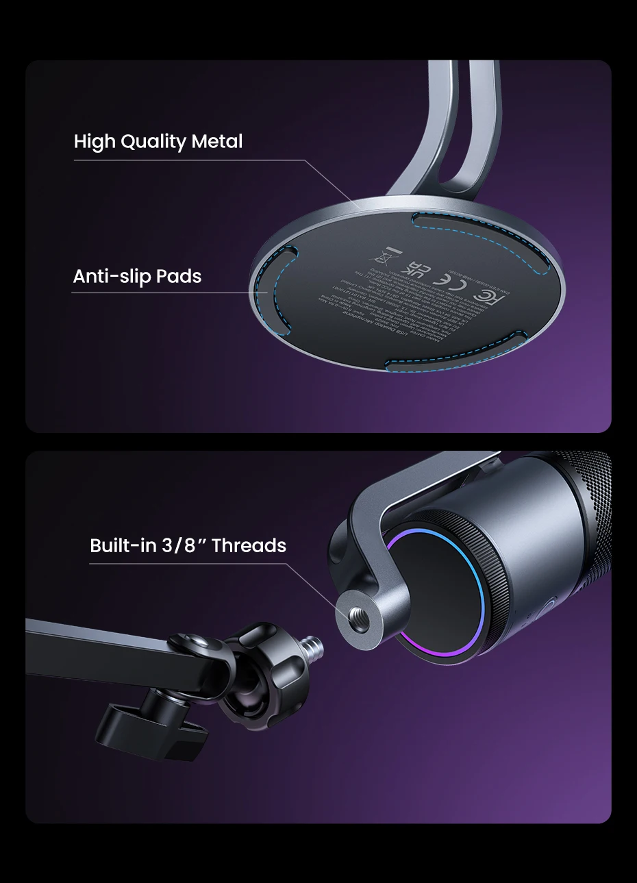 UGREEN CM769 USB-C RGB Condenser Microphone product image 22