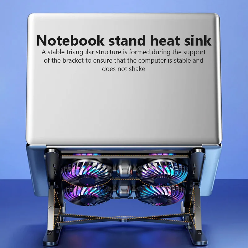 Foldable Laptop Cooling Stand with Four Fans product image 3