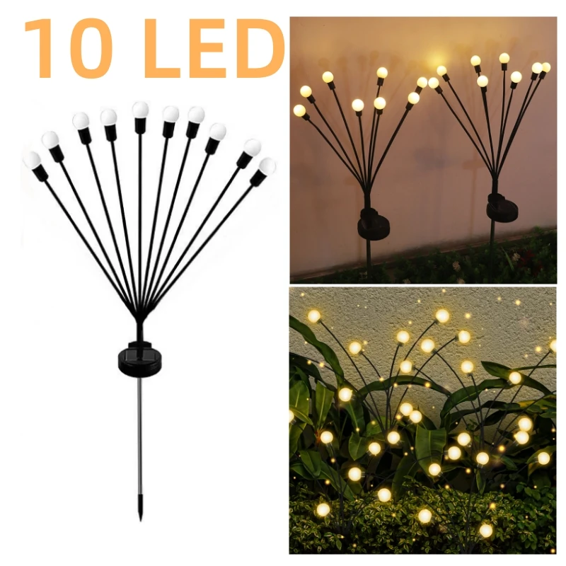 Solar Firefly Garden Lights with 6, 8 or 10 LEDs - Image 12