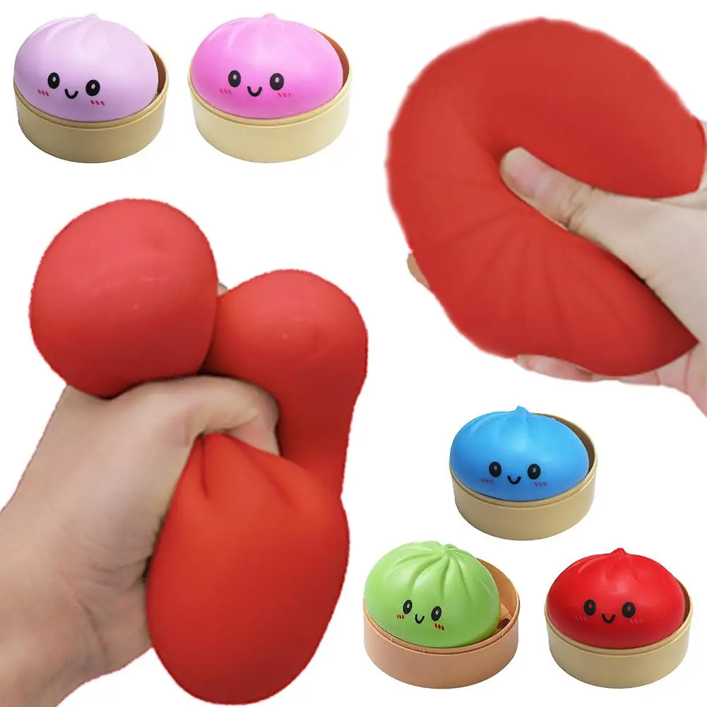 Colourful Steamed Bun Sensory Squeeze Toy