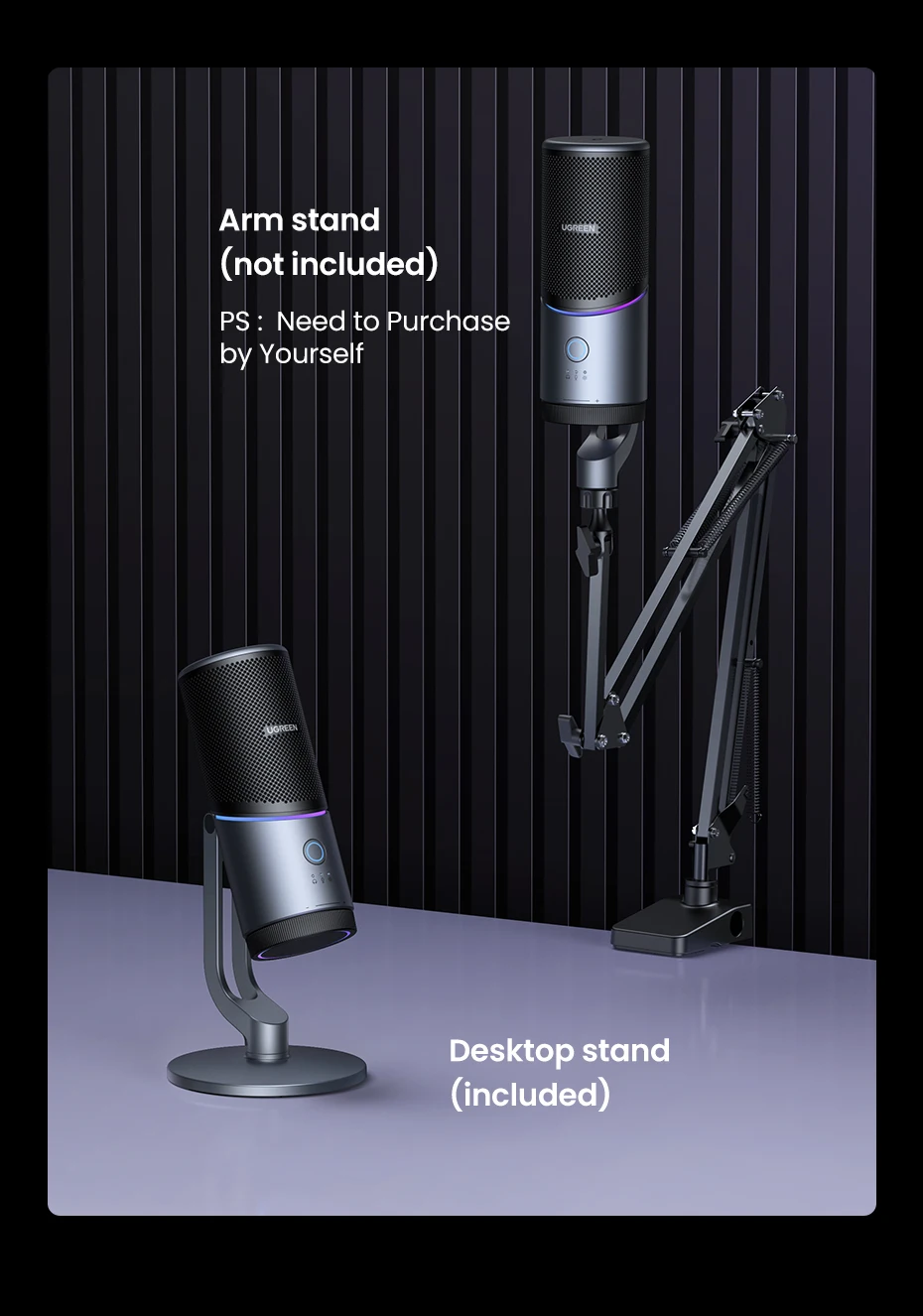 UGREEN CM769 USB-C RGB Condenser Microphone product image 20