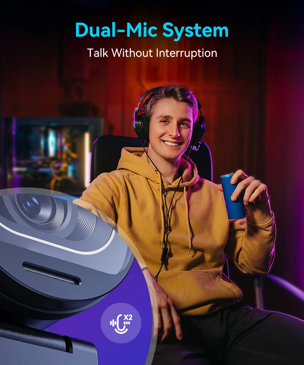 EMEET S600 4K Autofocus Webcam with Dual Microphones product image 12