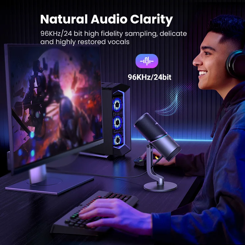 UGREEN CM769 USB-C RGB Condenser Microphone product image 4