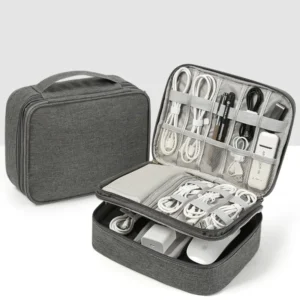 Double-Layer Travel Cable Organiser Case