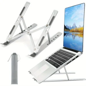 Adjustable Aluminium Laptop Stand for 8–16-Inch Devices