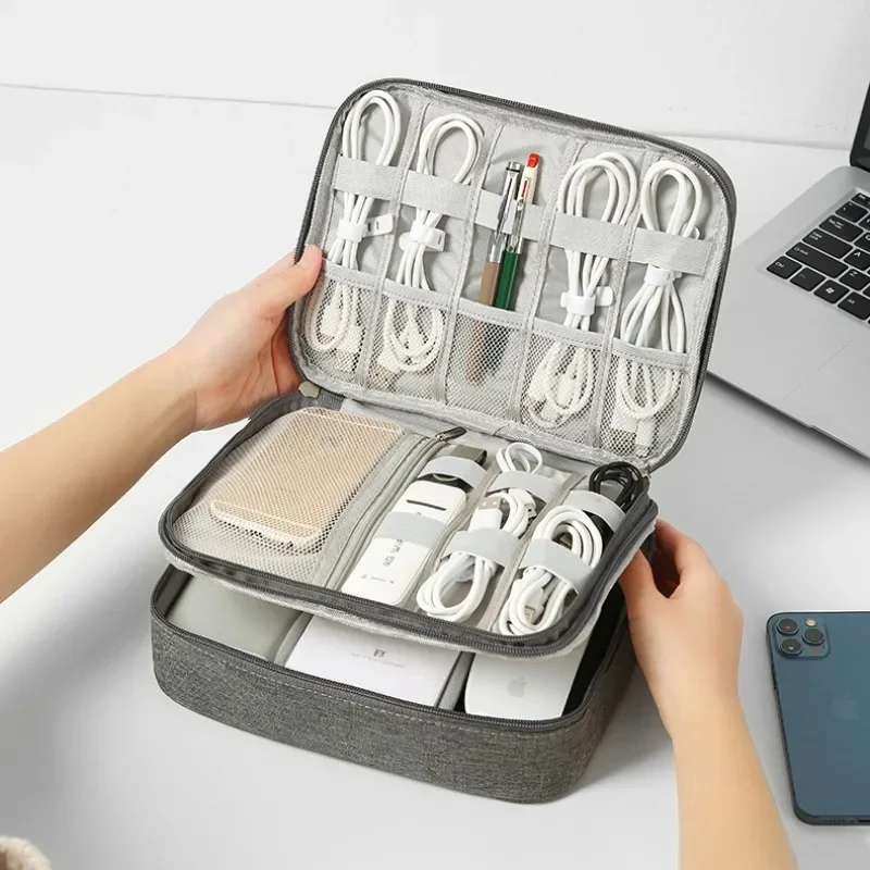 Double-Layer Travel Cable Organiser Case - Image 3