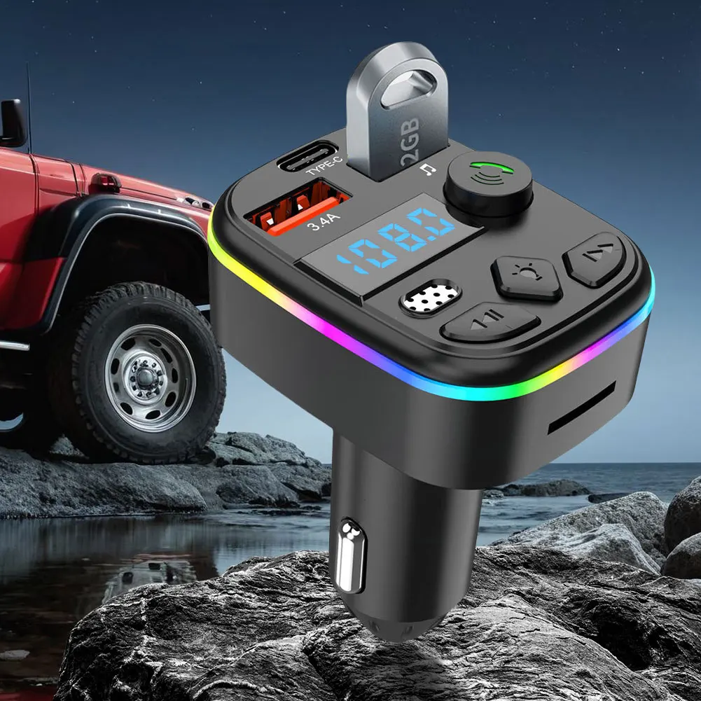 Bluetooth 5.3 Car FM Transmitter and Hands-Free Kit - Image 13