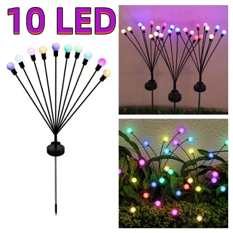 Solar Firefly Garden Lights with 6, 8 or 10 LEDs - Image 11