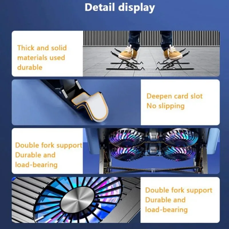 Foldable Laptop Cooling Stand with Four Fans product image 9