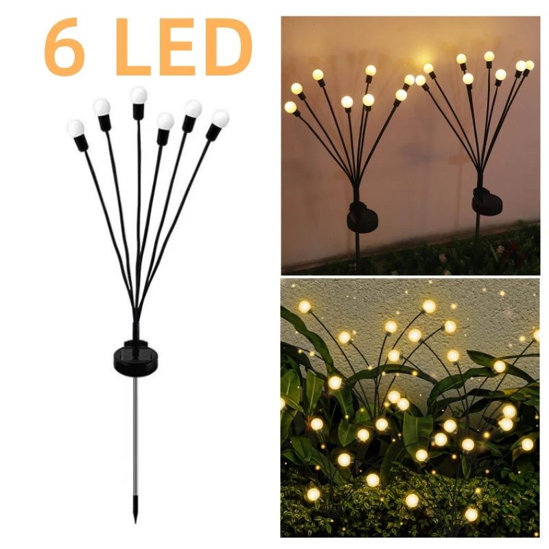 Solar Firefly Garden Lights with 6, 8 or 10 LEDs - Image 10