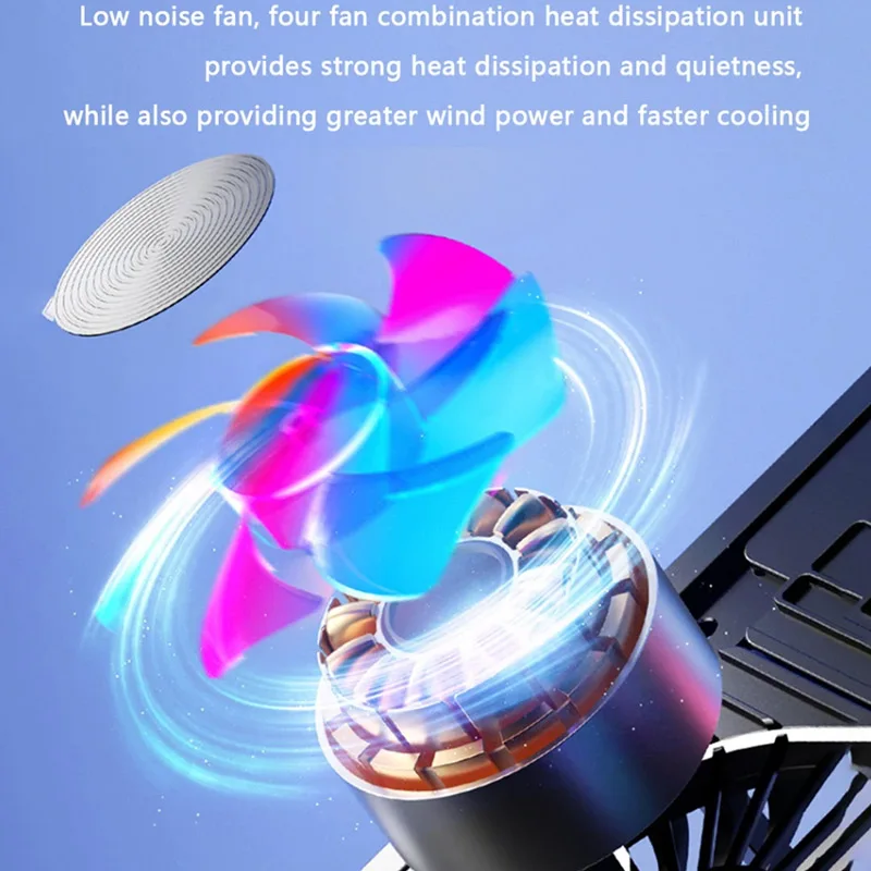 Foldable Laptop Cooling Stand with Four Fans product image 8