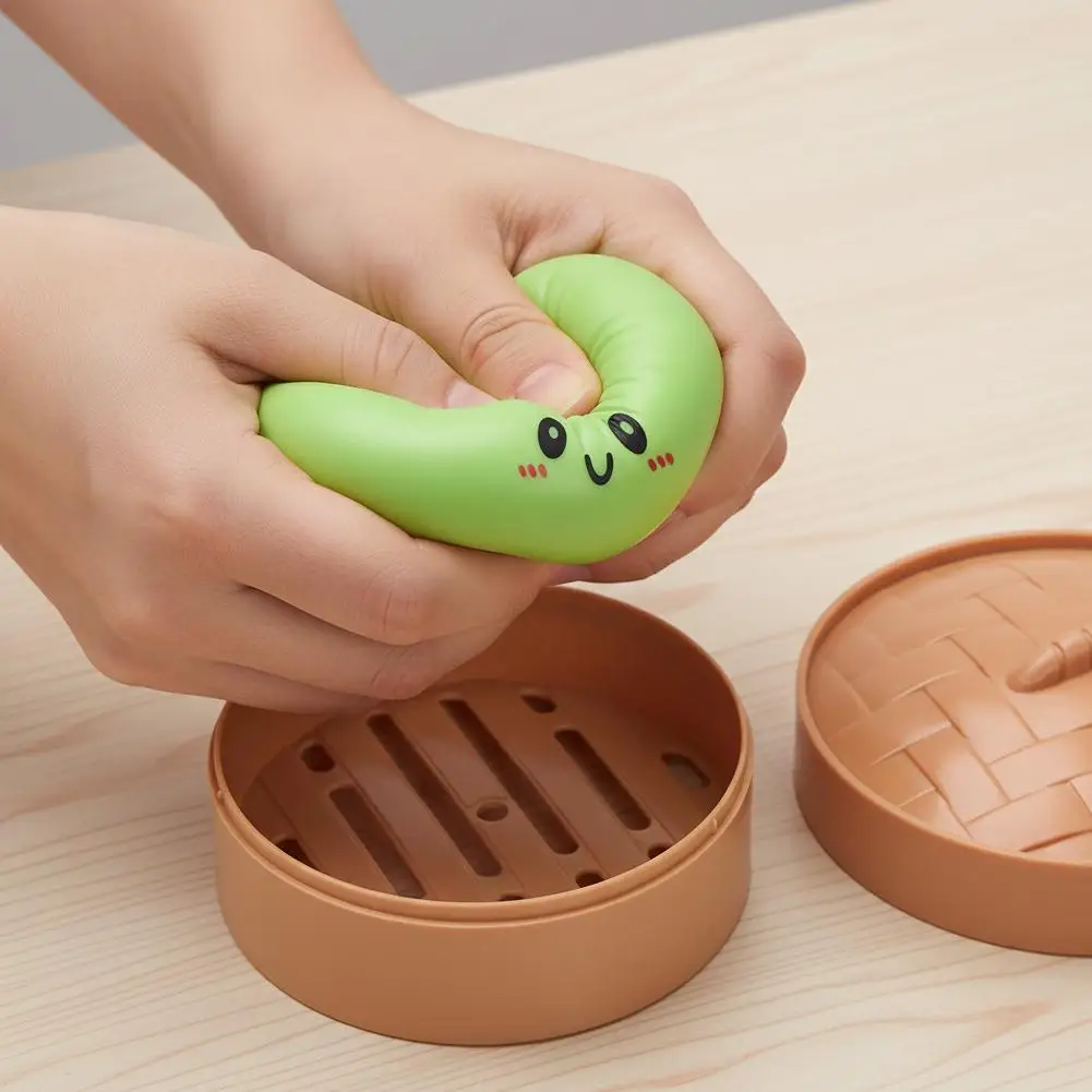 Colourful Steamed Bun Sensory Squeeze Toy - Image 2