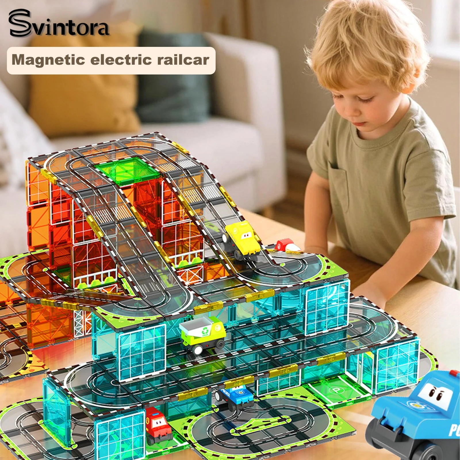 Magnetic STEM Building Tiles for Children