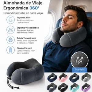 Memory-Foam U-Shaped Travel Neck Pillow