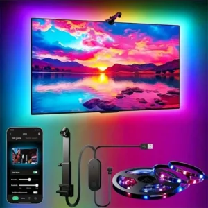 RGBIC TV Backlight Kit with Camera and Music Sync
