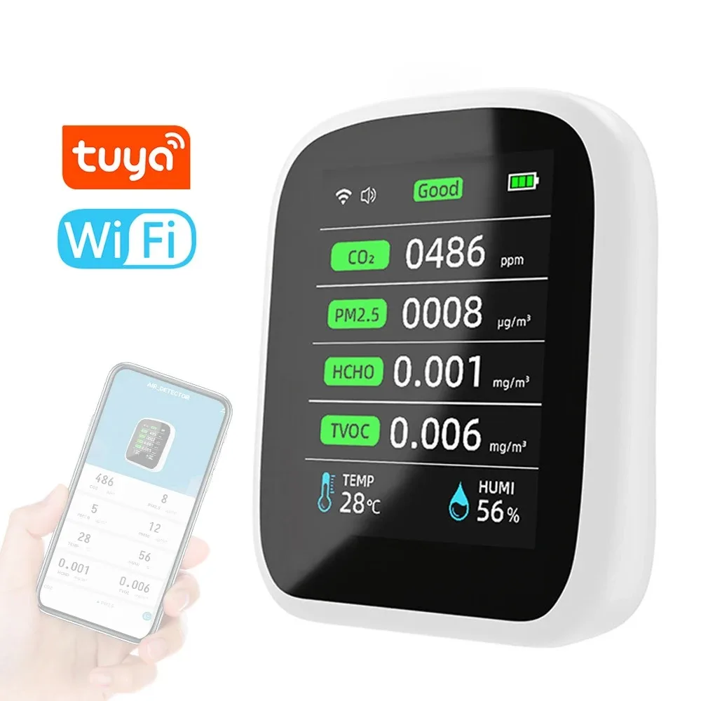 Tuya Wi-Fi 8-in-1 Air Quality Monitor - Image 7
