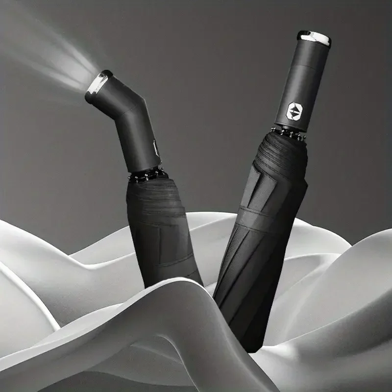 Automatic Reverse-Folding Umbrella with LED Light - Image 9