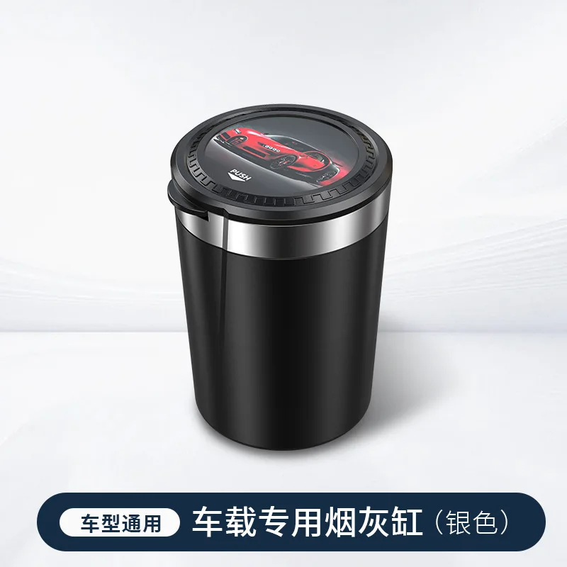 Portable LED Car Ashtray with Lid - Image 6