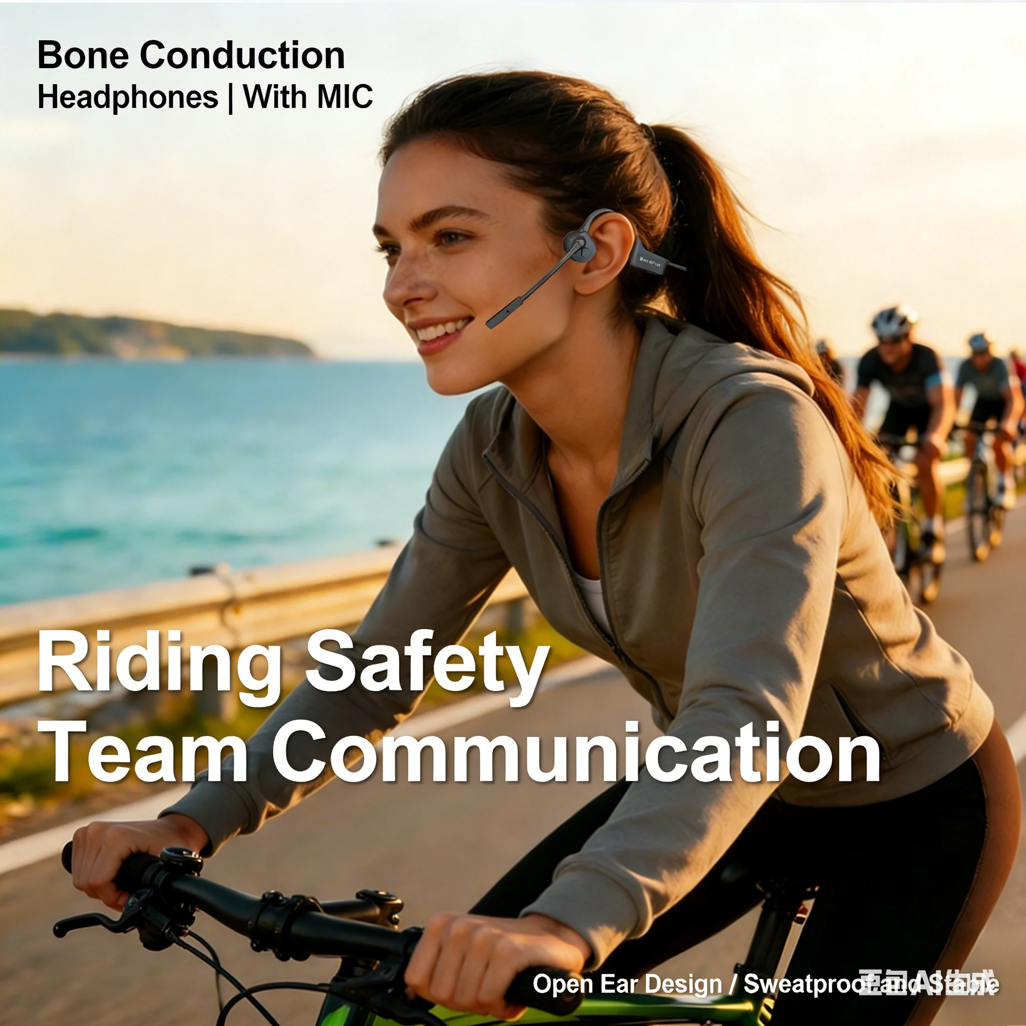 Open-Ear Bone-Conduction Bluetooth Headphones
