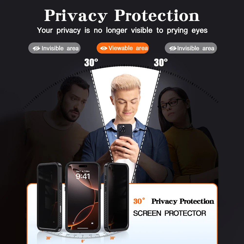 Privacy Tempered-Glass Screen Protector for Google Pixel - Image 3