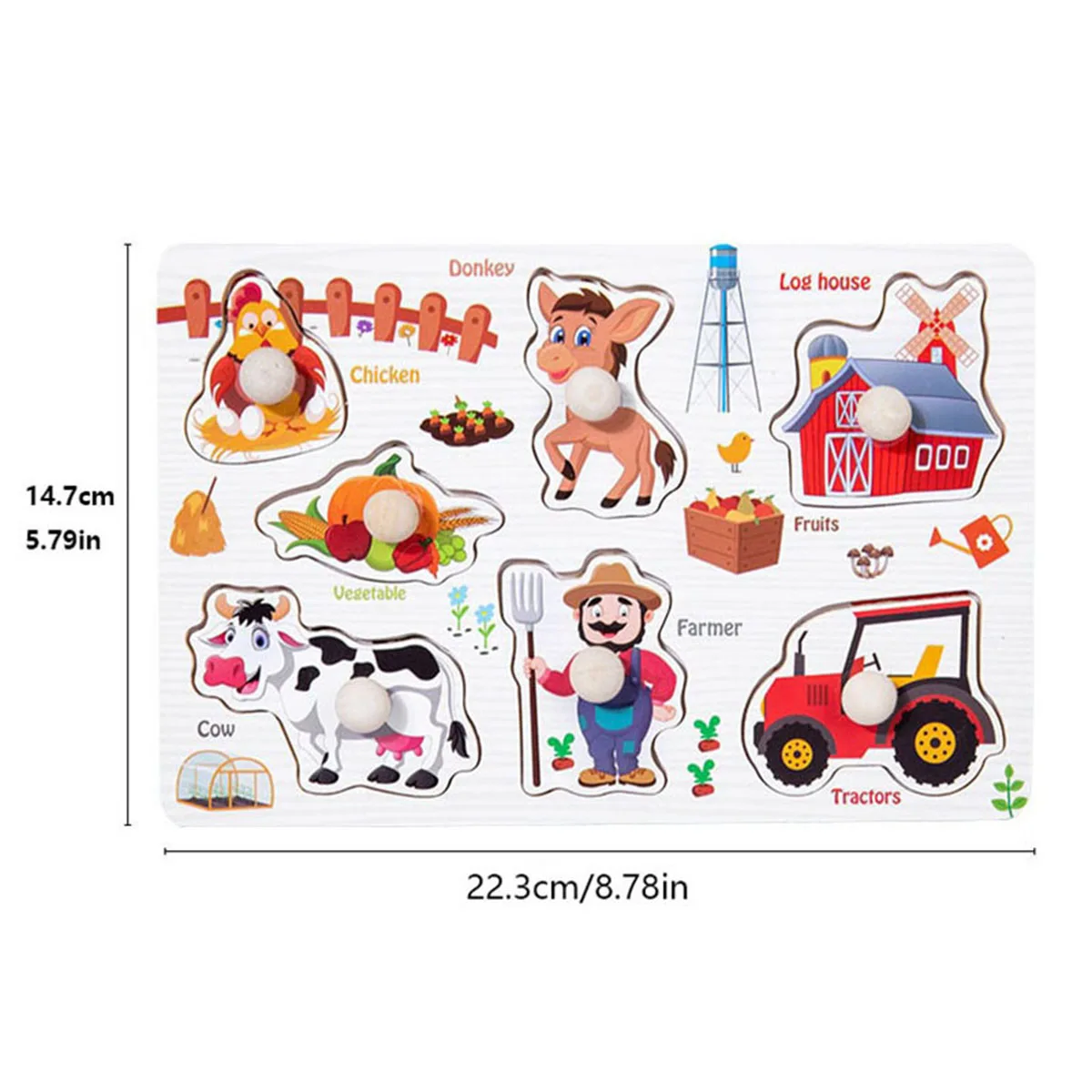 Wooden Montessori Jigsaw Puzzle - Image 6
