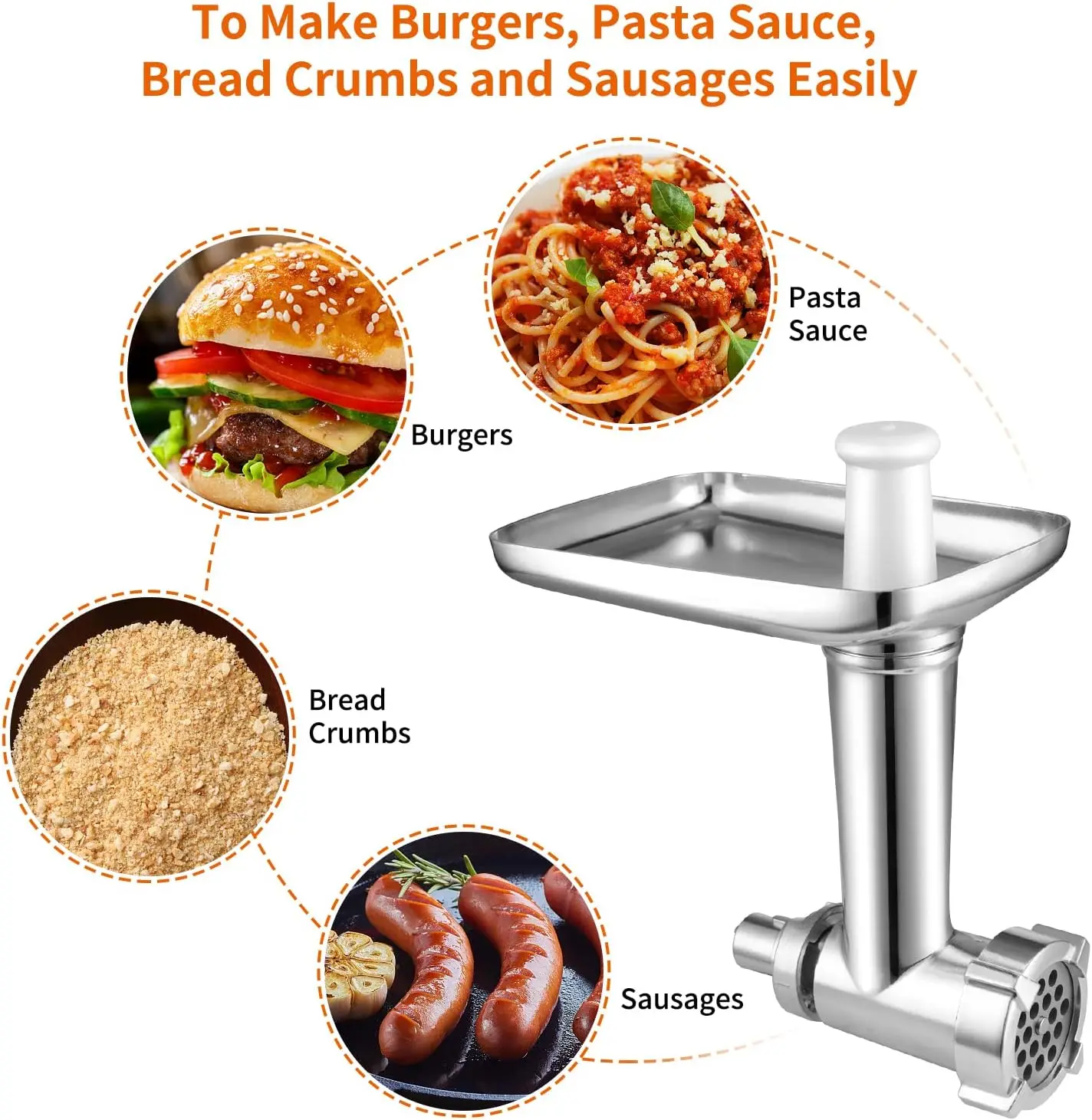 Food Grinder Attachment for Kenwood Chef Mixers - Image 3