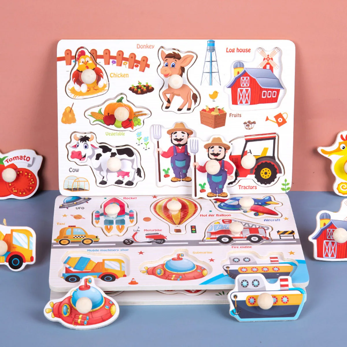 Wooden Montessori Jigsaw Puzzle