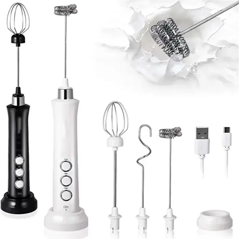 3-in-1 Rechargeable Handheld Milk Frother
