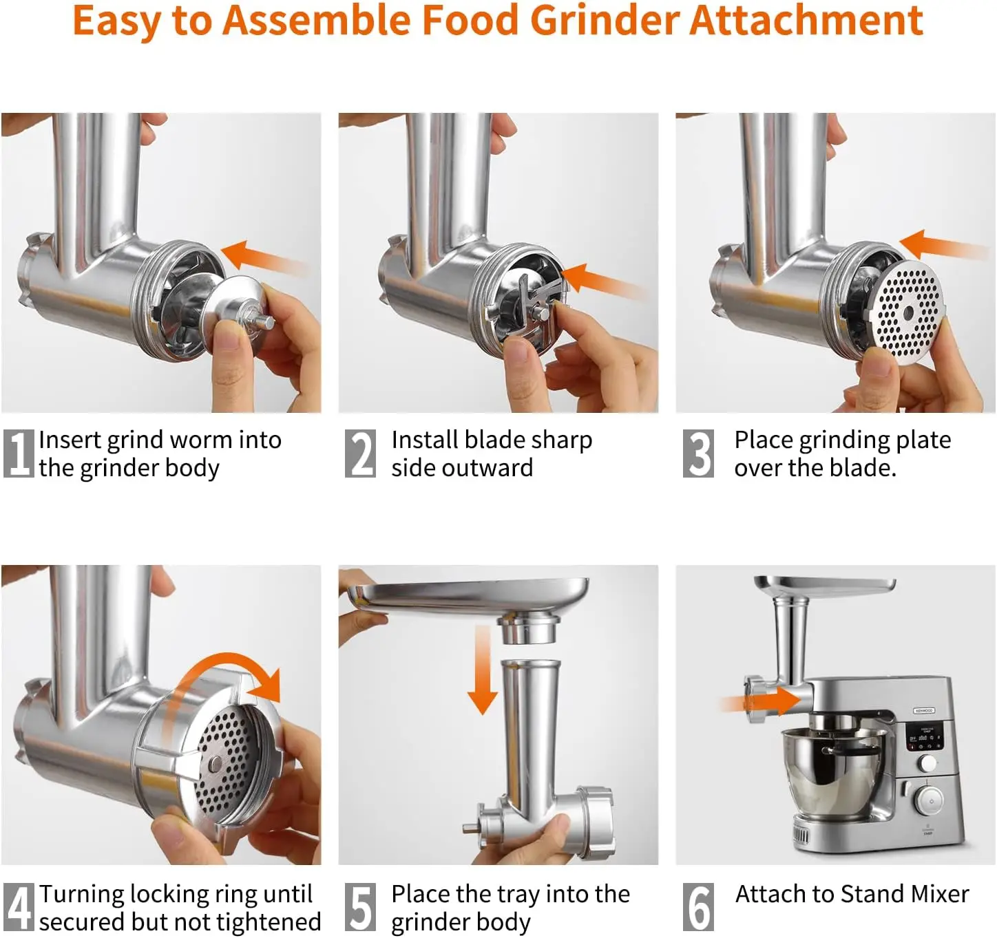 Food Grinder Attachment for Kenwood Chef Mixers - Image 5