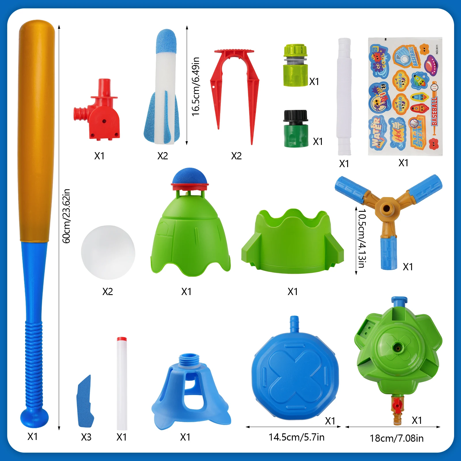 Foot-Pump Water Rocket Sprinkler Toy - Image 6