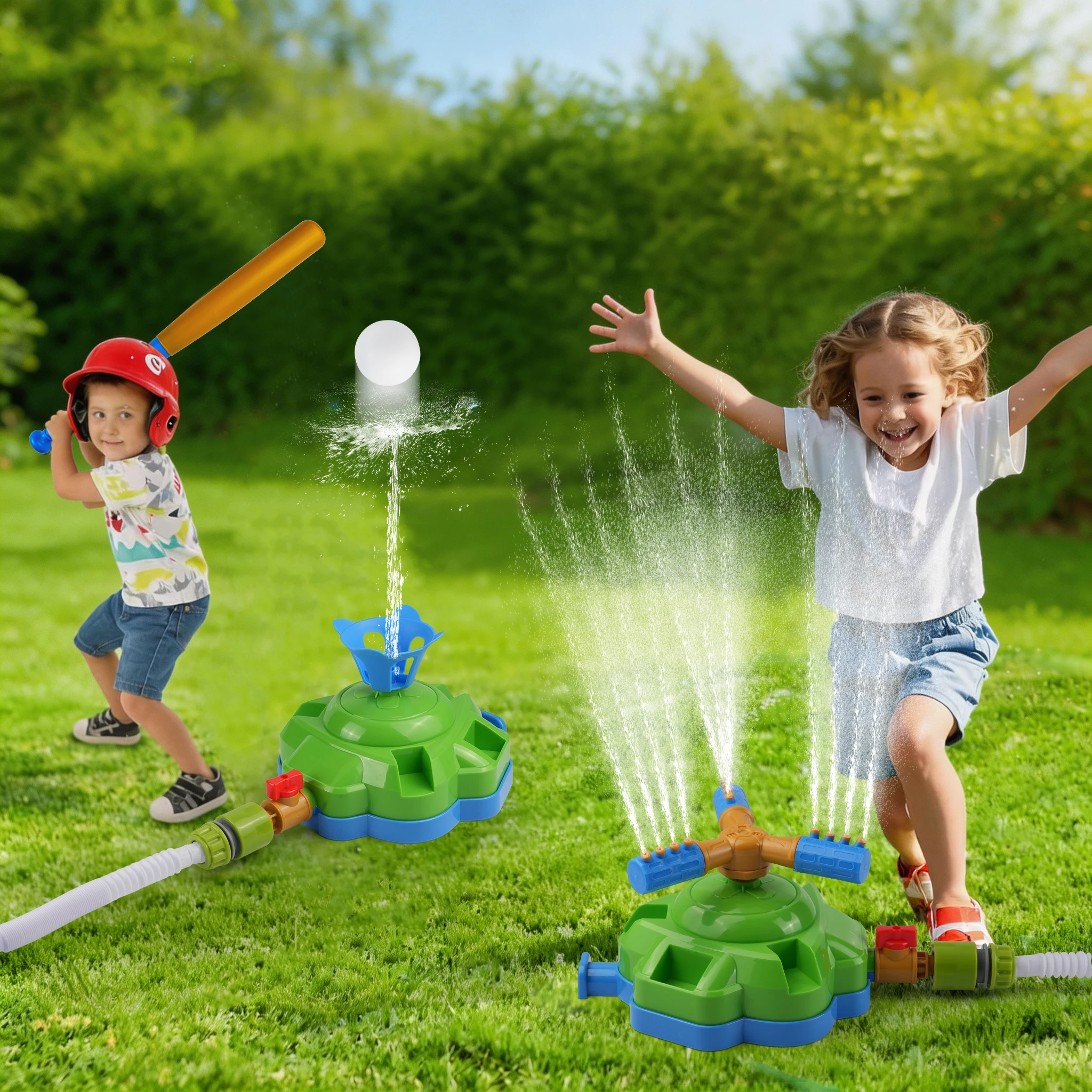 Foot-Pump Water Rocket Sprinkler Toy