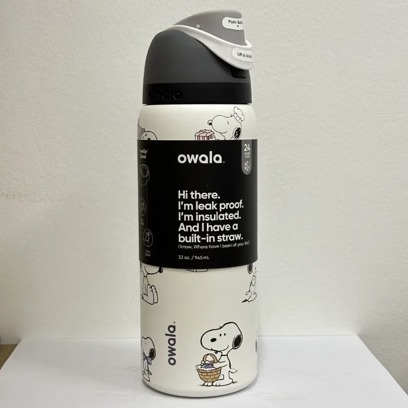 24oz Snoopy Stainless-Steel Insulated Water Bottle - Image 2