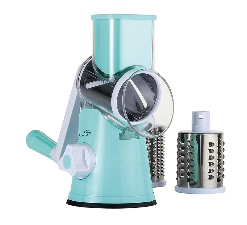 Manual Rotary Cheese Grater and Vegetable Slicer - Image 7