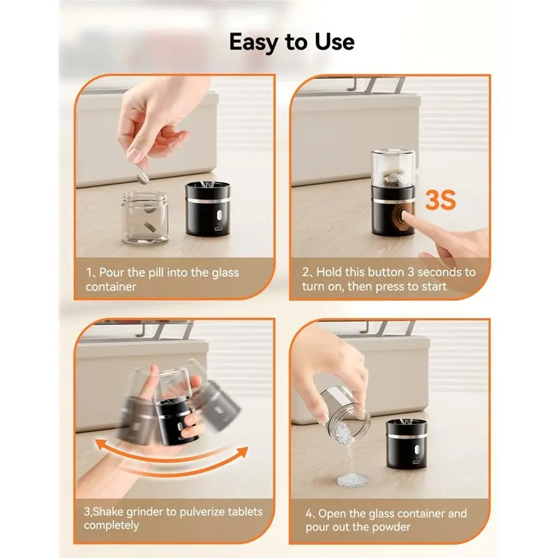 B26B Rechargeable Electric Pill Crusher - Image 2