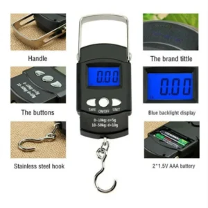 50kg Digital Luggage Scale with Tape Measure