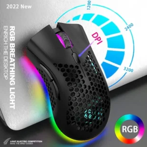 BM600 Wireless RGB Honeycomb Gaming Mouse