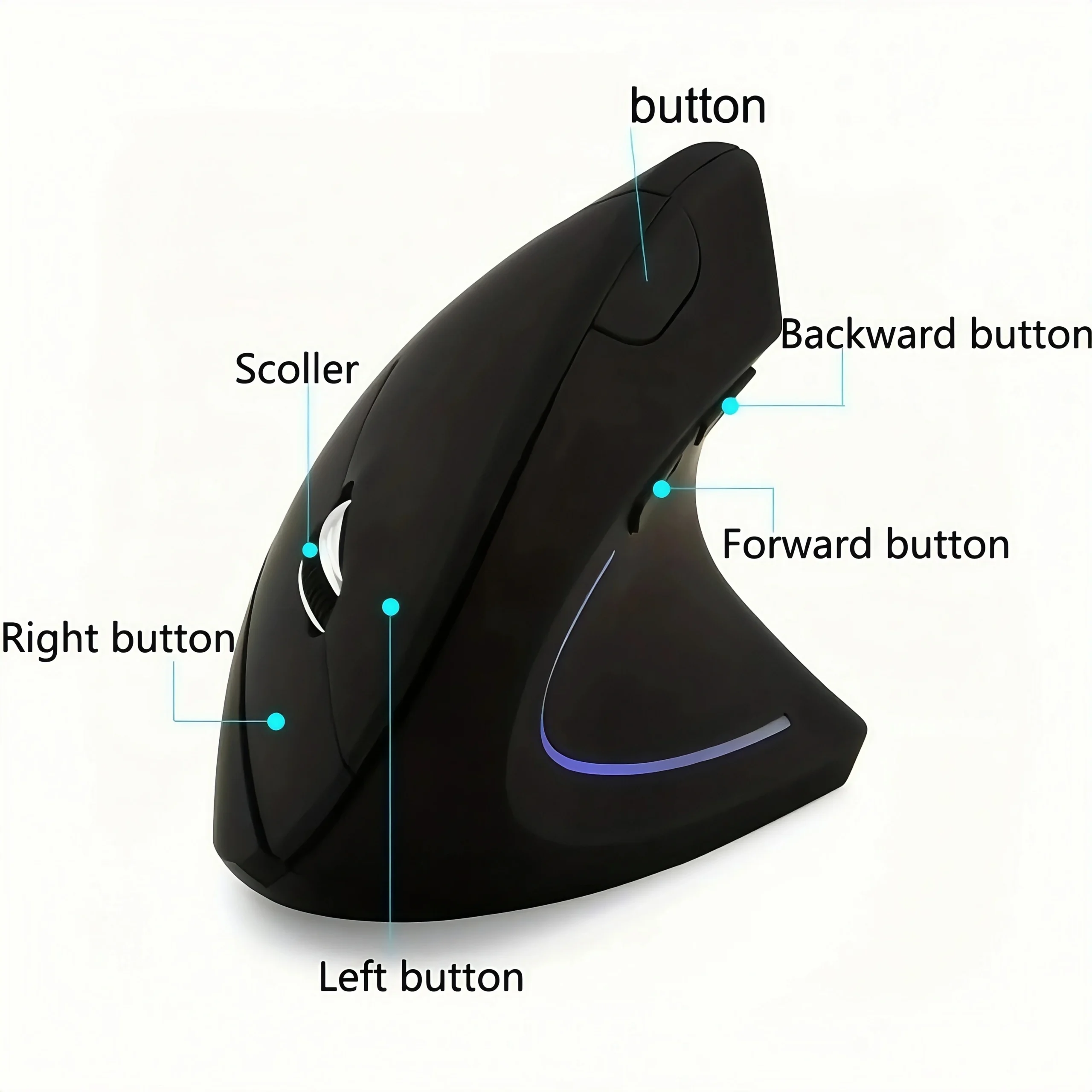 Ergonomic 2.4GHz Wireless Vertical Mouse - Image 7