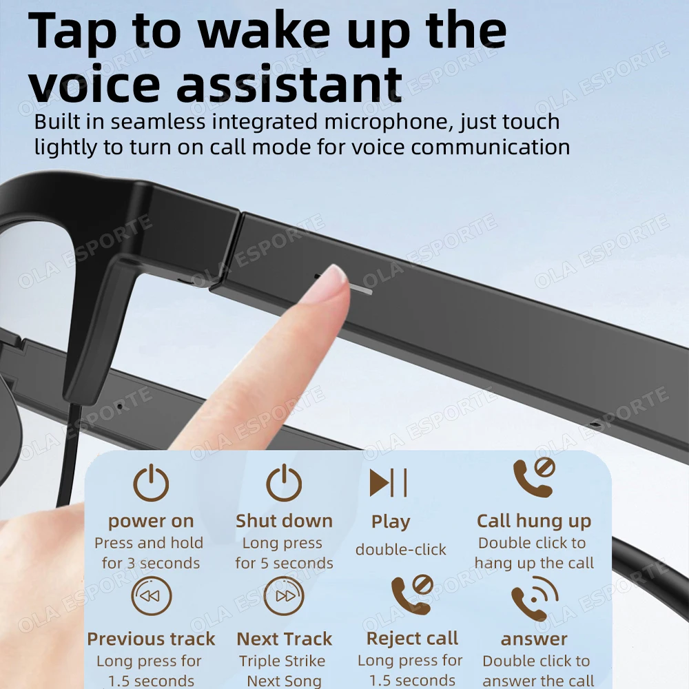 Bluetooth Smart Audio Sunglasses with UV Protection - Image 6