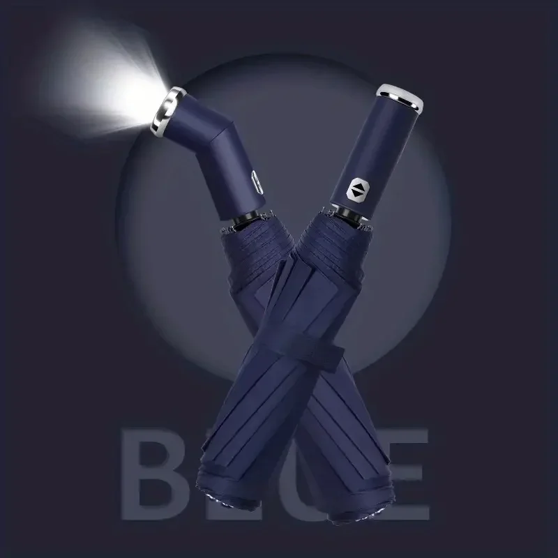 Automatic Reverse-Folding Umbrella with LED Light - Image 8