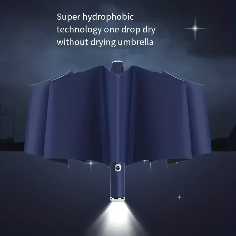 Automatic Reverse-Folding Umbrella with LED Light - Image 6