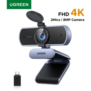 UGREEN 4K 8MP Webcam with Dual AI Microphones